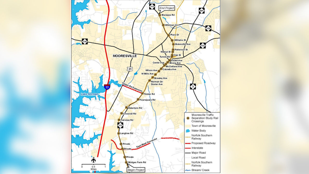 NCDOT considers closing rail crossings in Mooresville WSOC TV